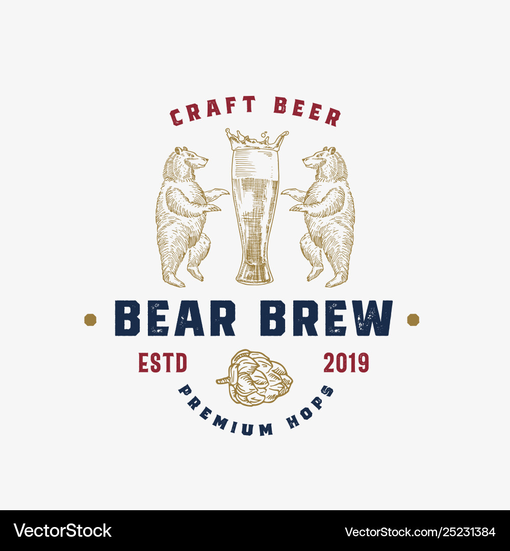 Craft beer abstract sign symbol or logo Craft beer abstract sign symbol or logo vector image