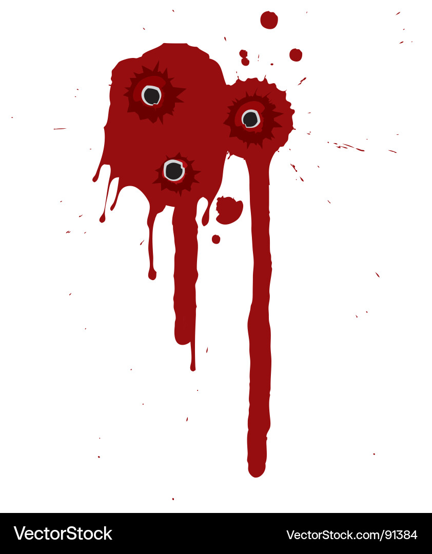 Crimson Blood Splatter Vector Image