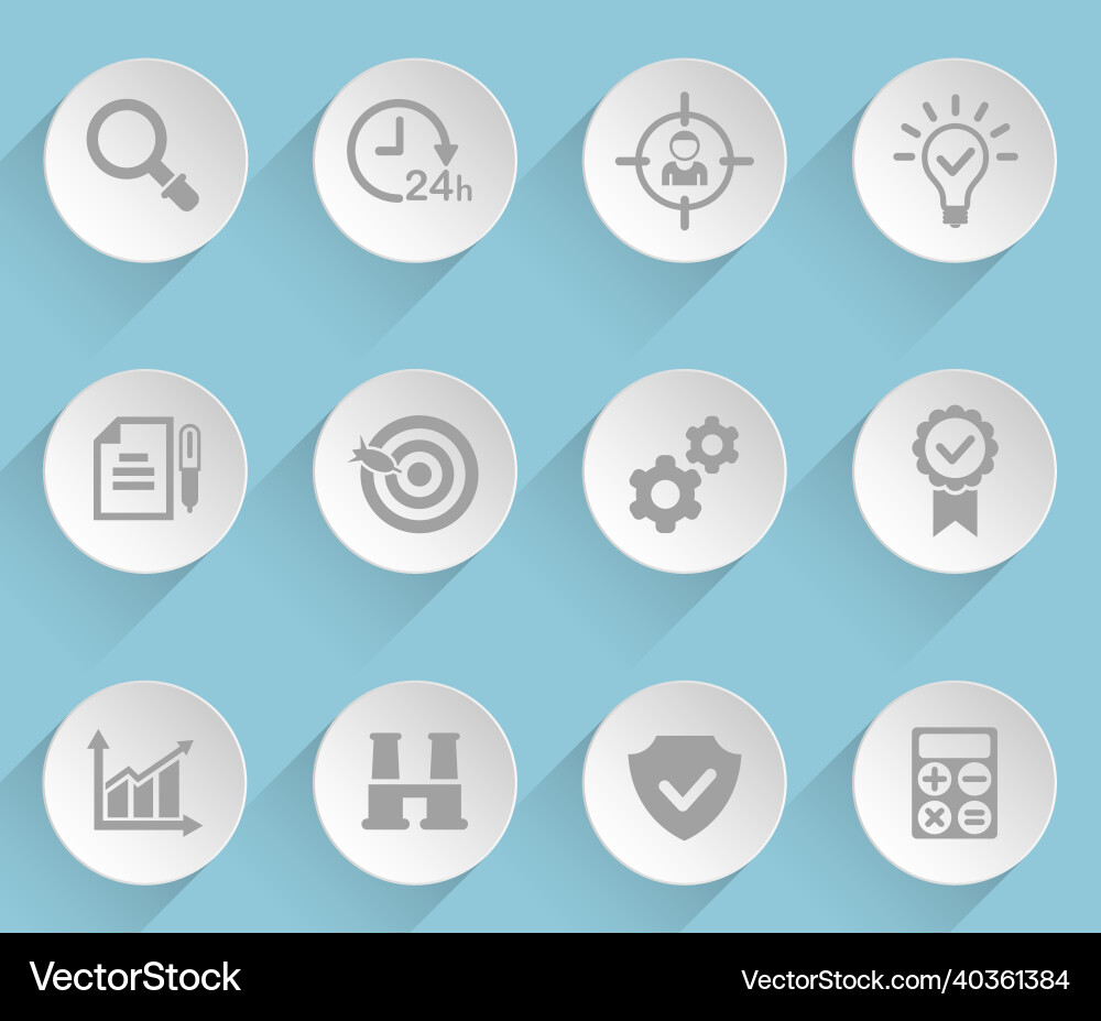 Data analytics web icons vector image