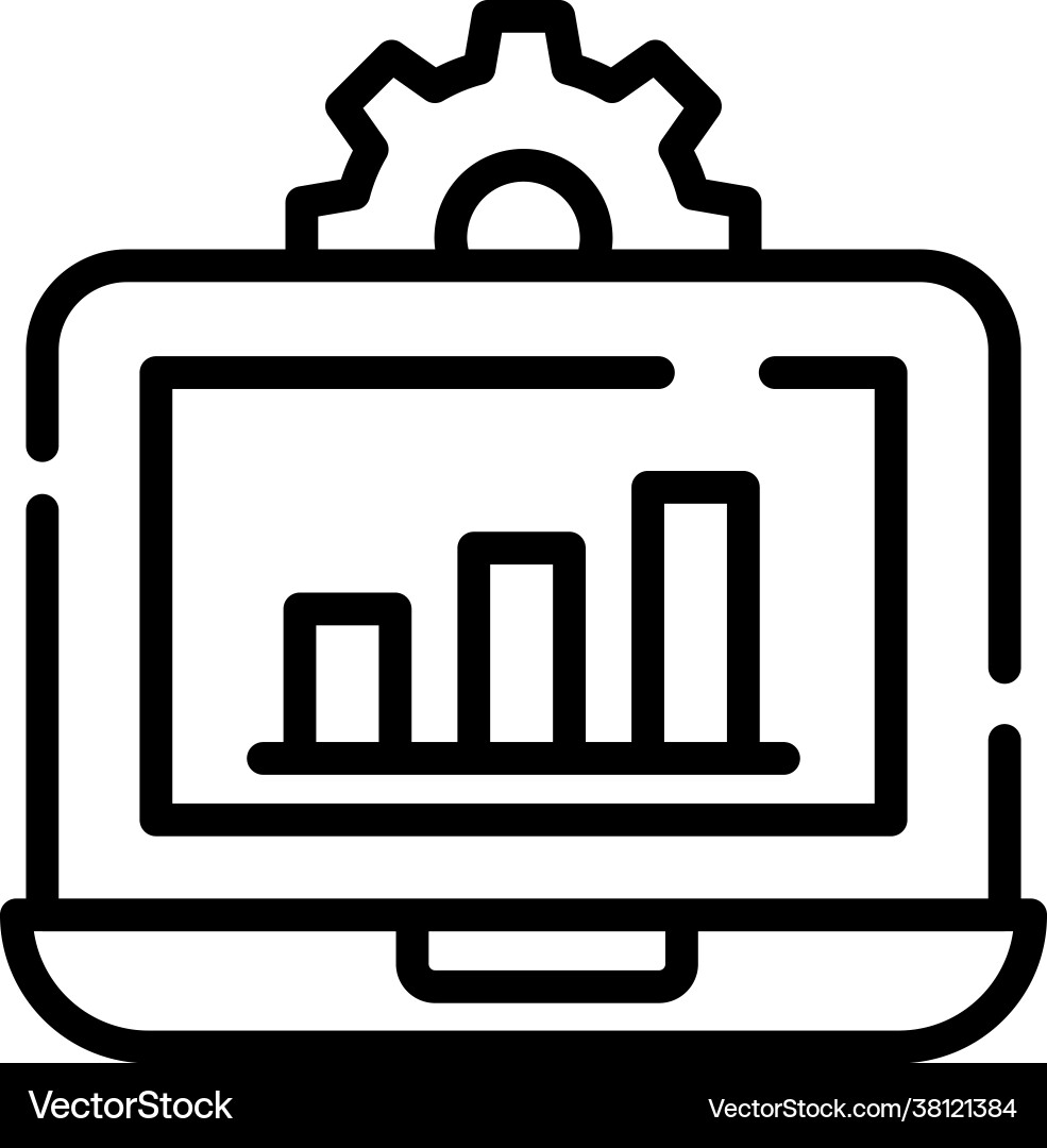 Data processing style Data processing style vector image
