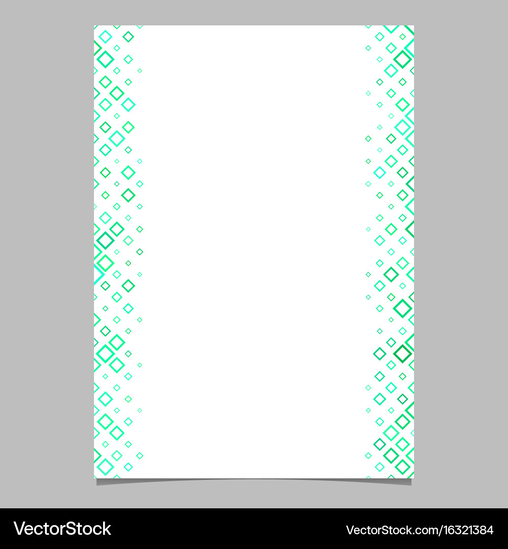 Diagonal square pattern brochure template vector image