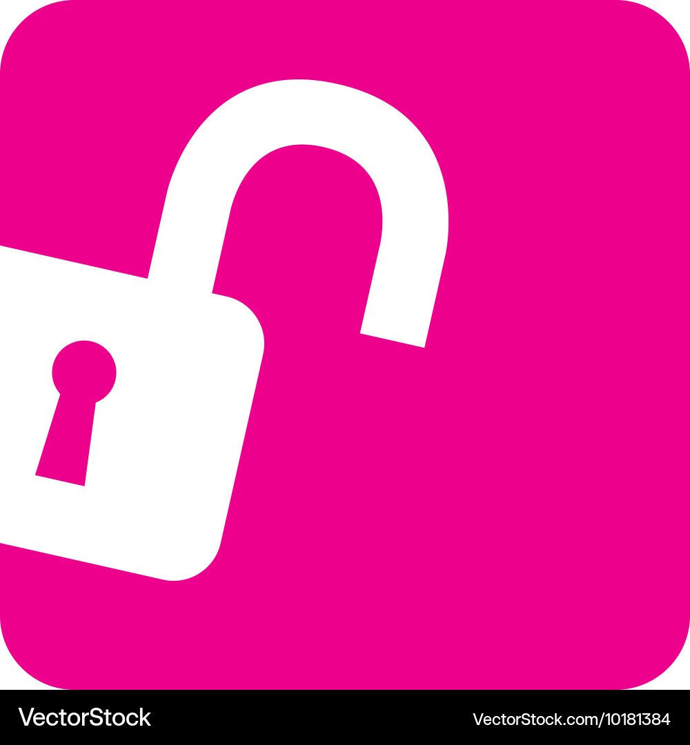 Safe secure padlock security isolated icon vector image