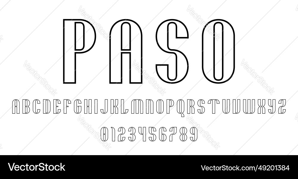 Set of alphabets font letters and numbers Set of alphabets font letters and numbers Vector Image