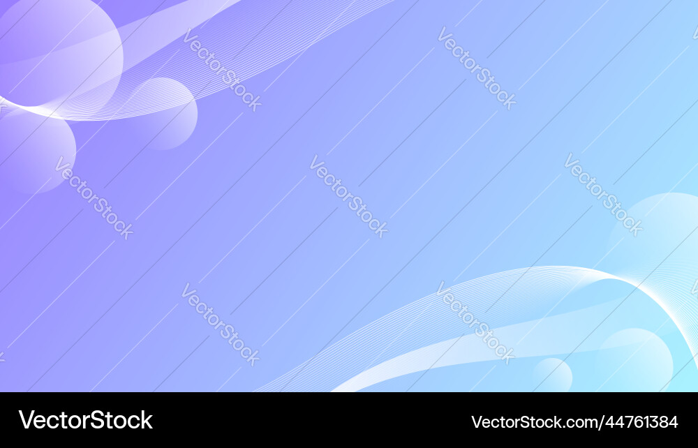 Wavy lines background combined with circle shapes vector image