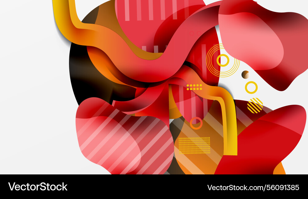 Abstract background - lines circles and liquid Abstract background - lines circles and liquid vector image