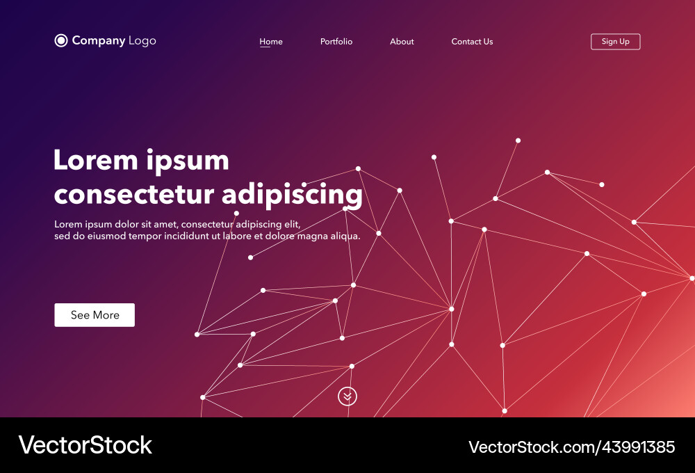 Abstract Connection Background vector image