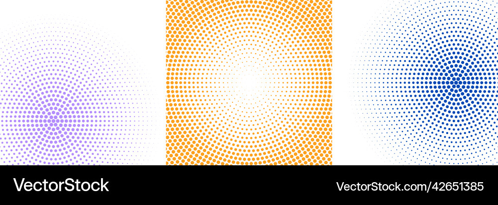 Abstract halftone white background set in three vector image