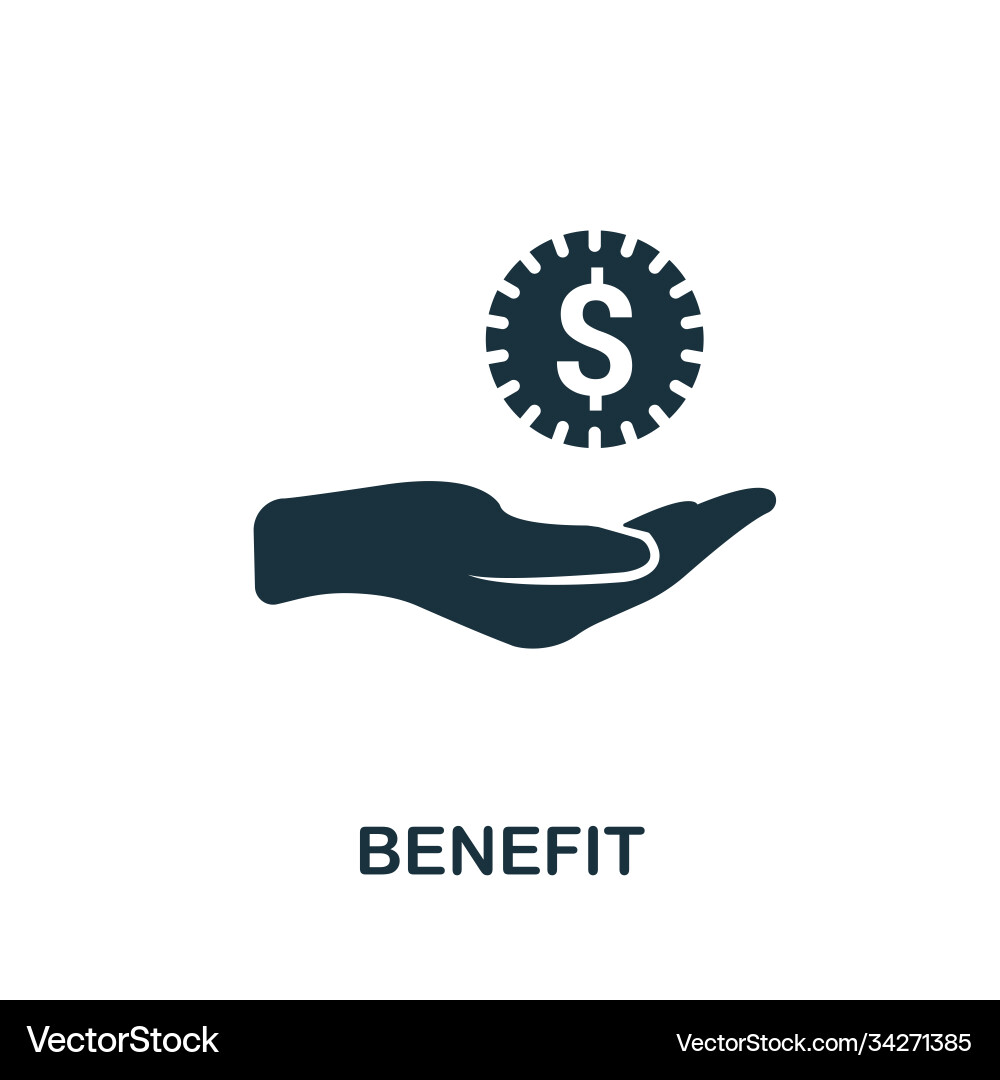 Benefit icon simple element from loyalty program vector image