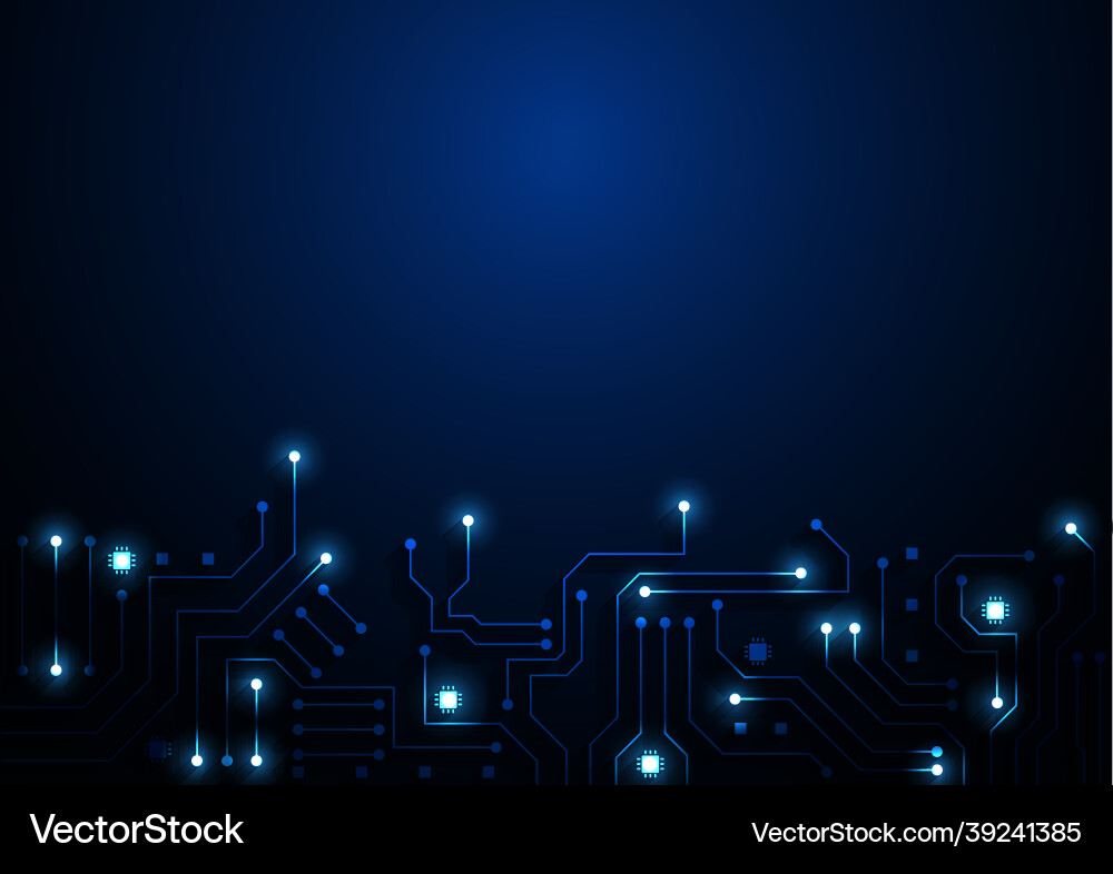 Circuit technology background with hi-tech digital Circuit technology background with hi-tech digital vector image