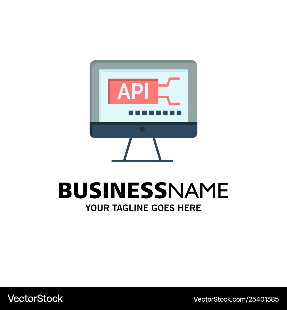 Computer code coding education business logo Computer code coding education business logo vector image