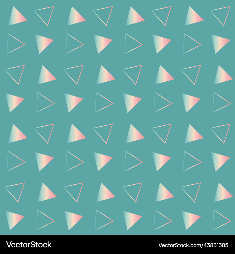 Geometric triangular background gradient green Geometric triangular background gradient green vector image