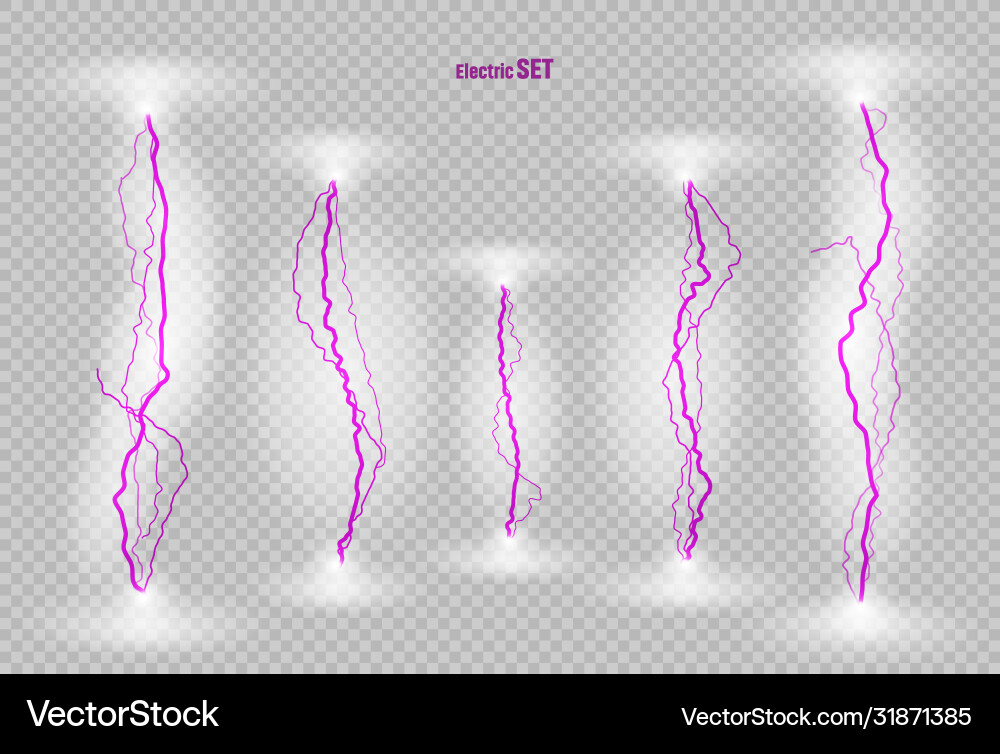 Lighting set elements Vector Image