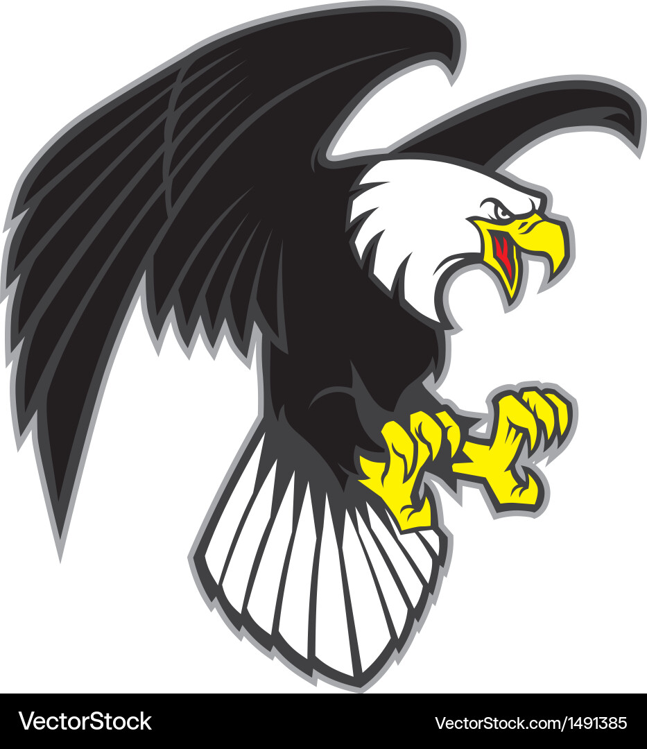 Powerful Eagle Mascot Royalty Free Vector Image