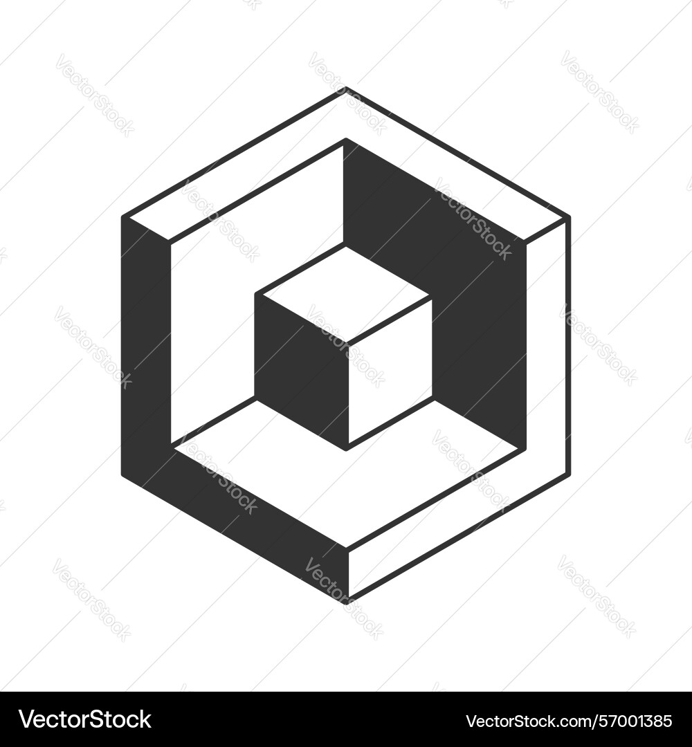 Stylish abstract hexagonal graphic featuring vector image