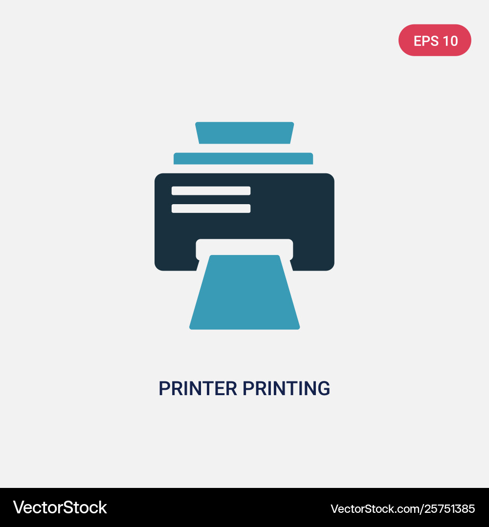 Two color printer printing squares icon from user Two color printer printing squares icon from user vector image