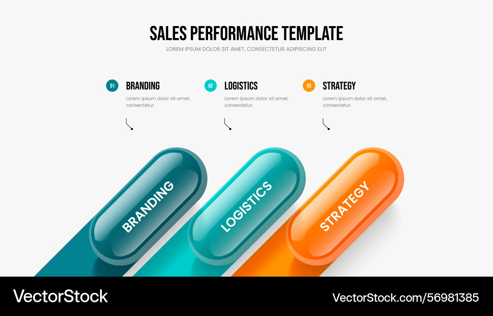 Visual insight 3 option infographic frame layout vector image