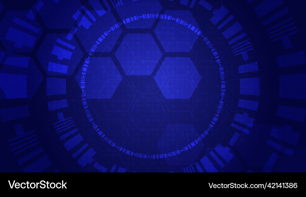 Abstract circuit in circle with light on dark Abstract circuit in circle with light on dark vector image