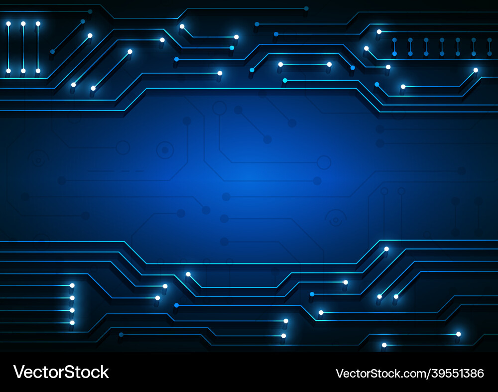 Circuit technology background with hi-tech digital Circuit technology background with hi-tech digital vector image