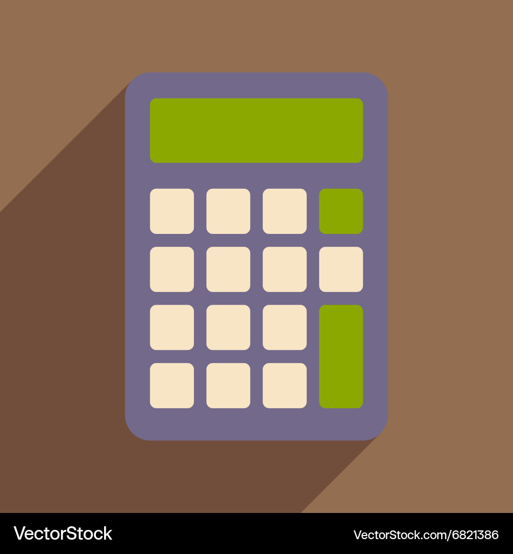 Flat with shadow icon and mobile application vector image