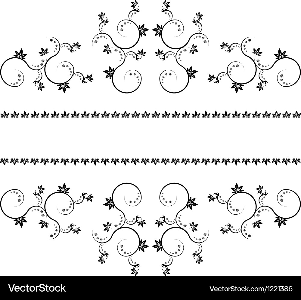 Frame with monograms for design and decorate Vector Image