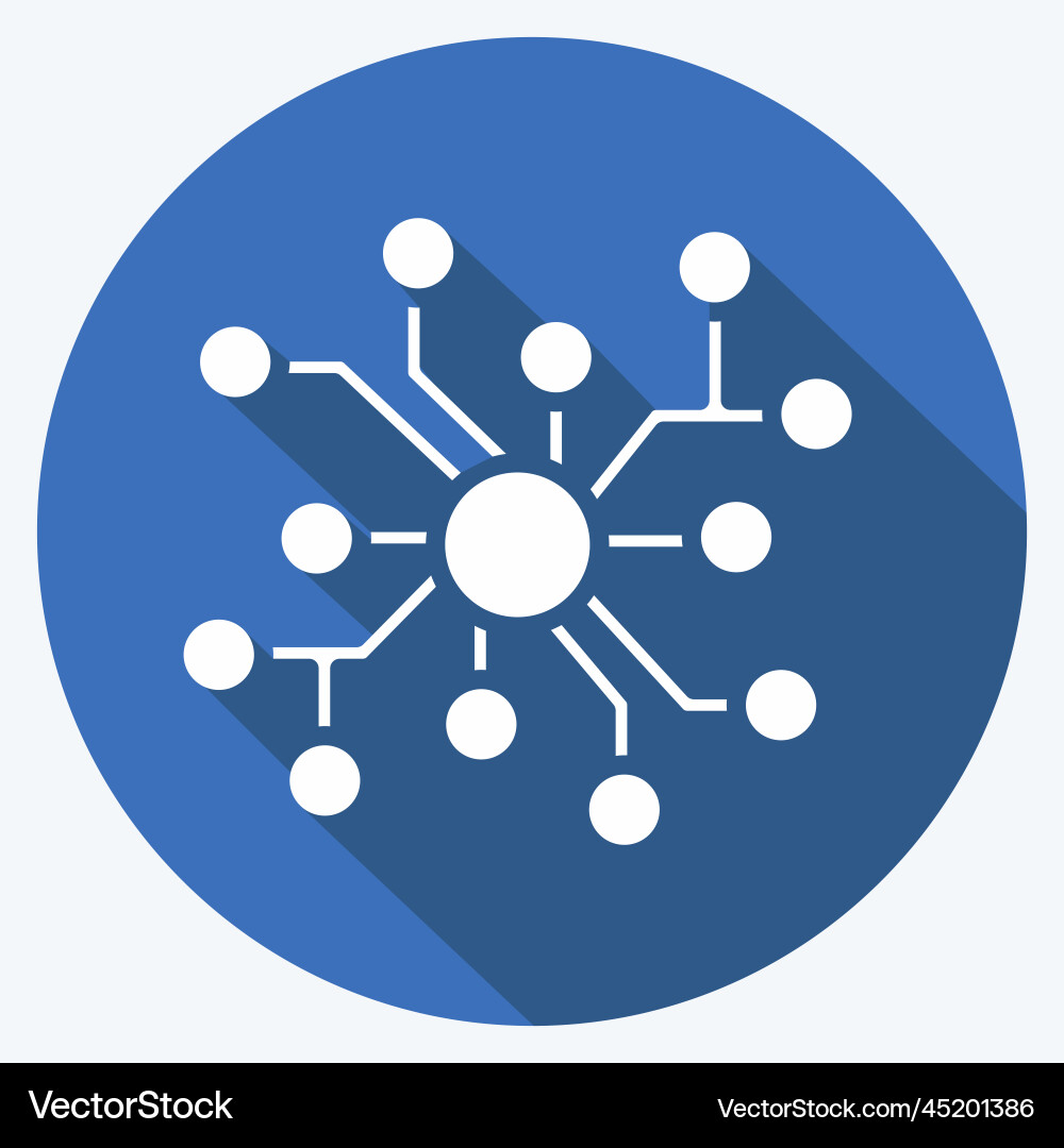 Icon neural network related to machine learning Icon neural network related to machine learning vector image