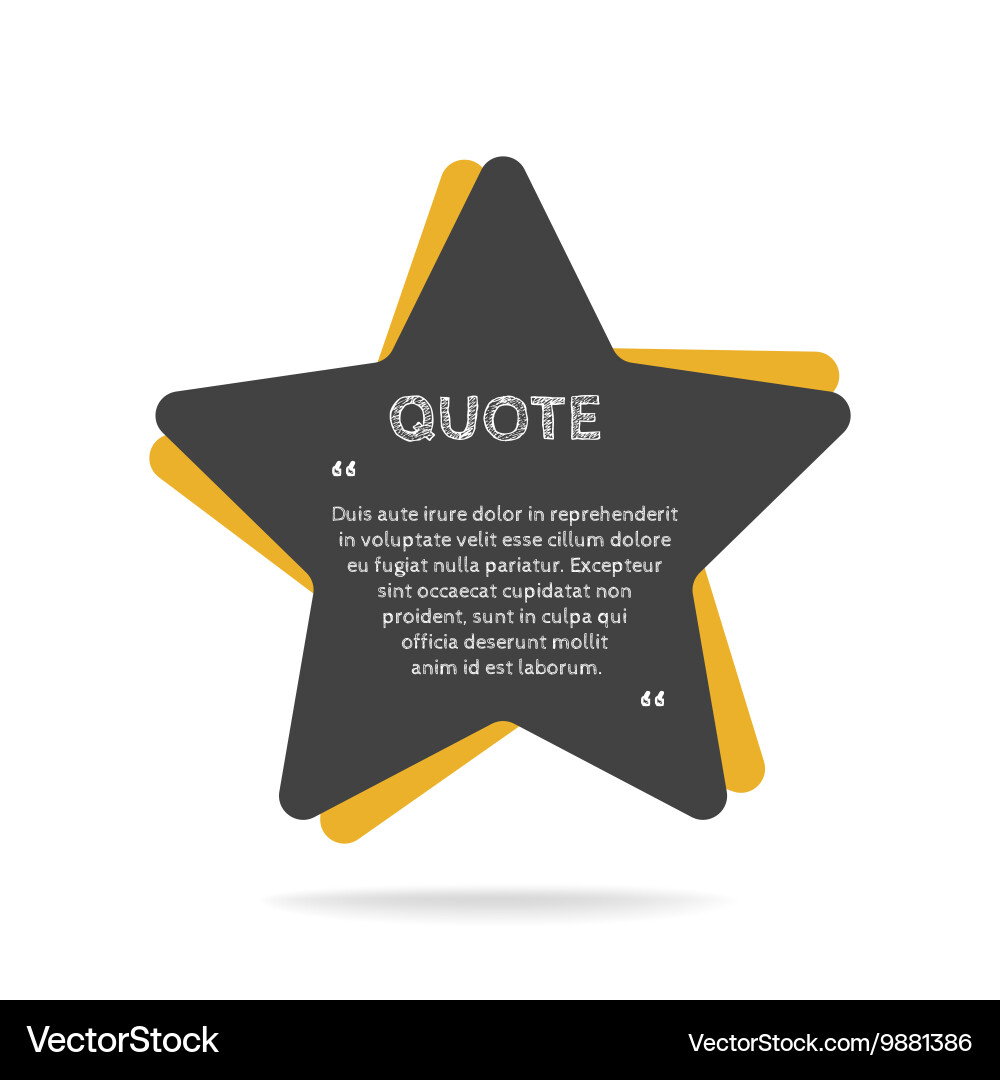 Quotation mark speech bubble empty quote blank vector image