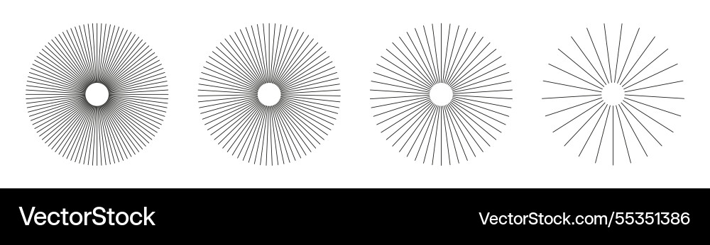 Radial circle lines circular elements Radial circle lines circular elements Vector Image