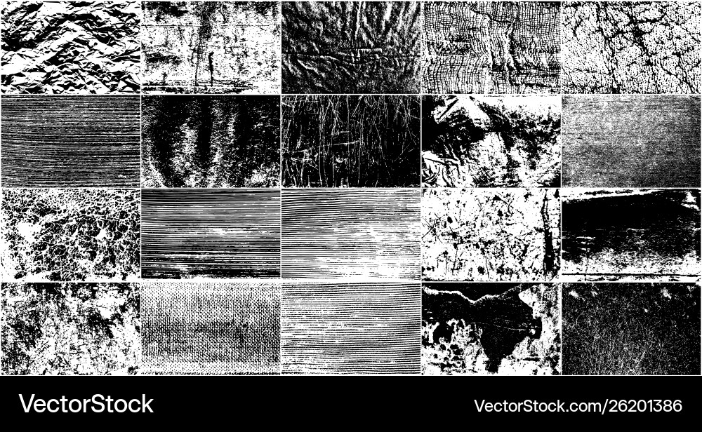 Set grunge design elements vector image