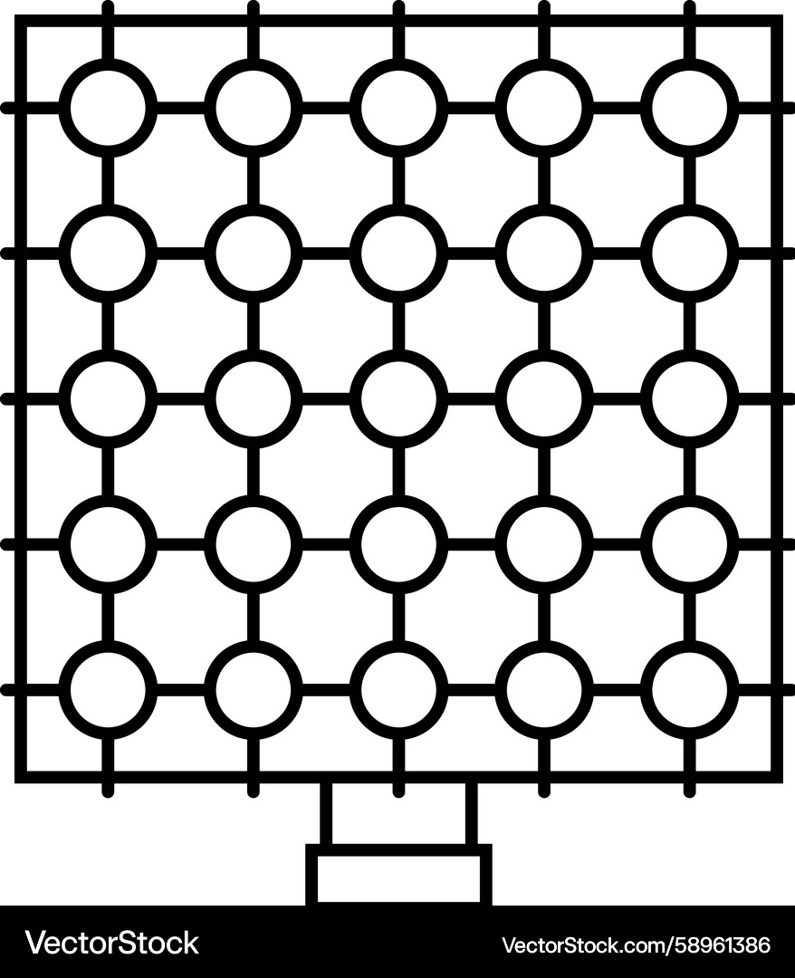 Social Robotics Sensor Array Icon Vector Image