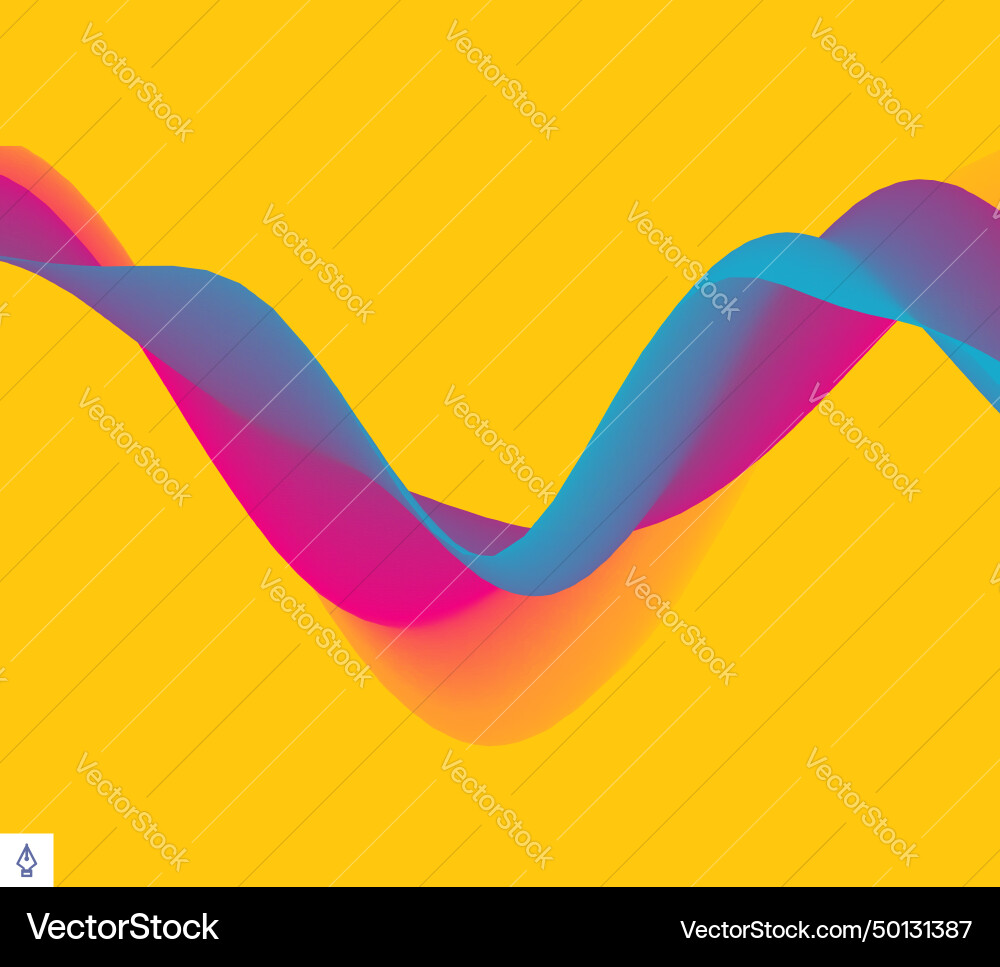 3d wavy background with dynamic effect abstract 3d wavy background with dynamic effect abstract vector image