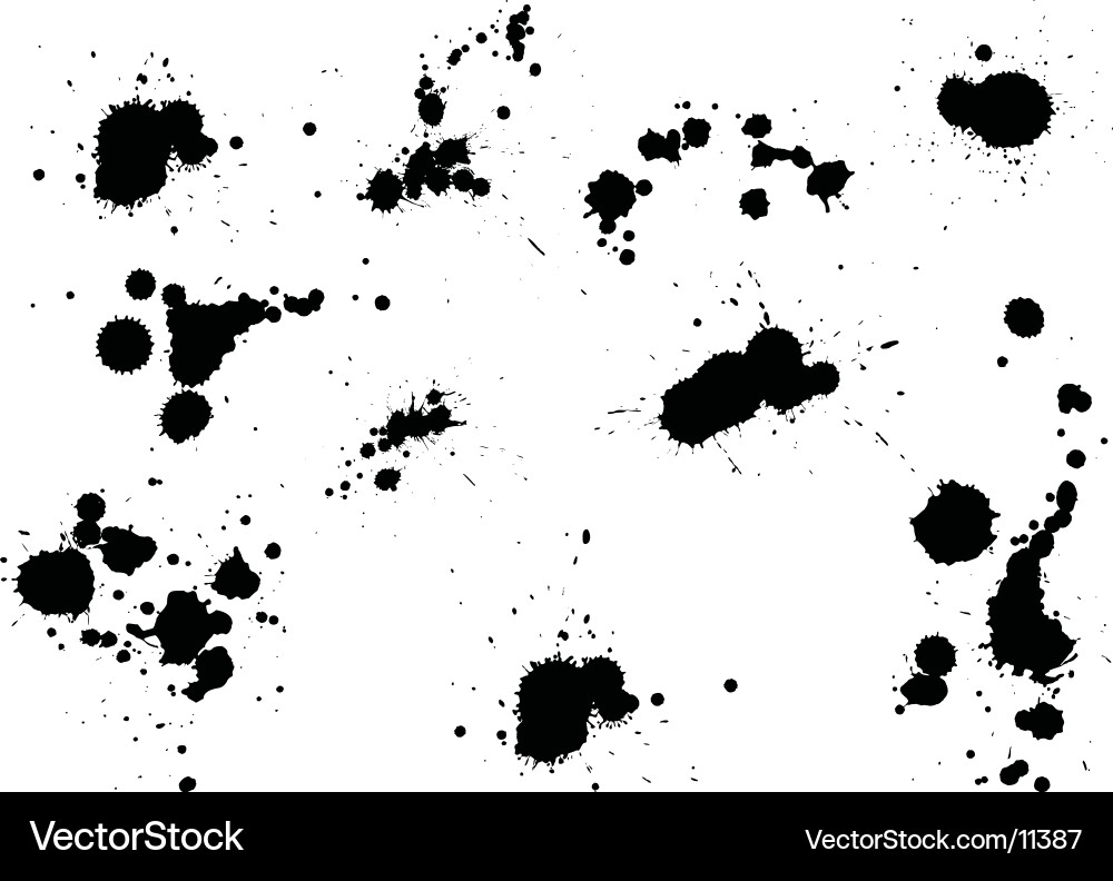 Abstract Ink Splatter Pattern vector image