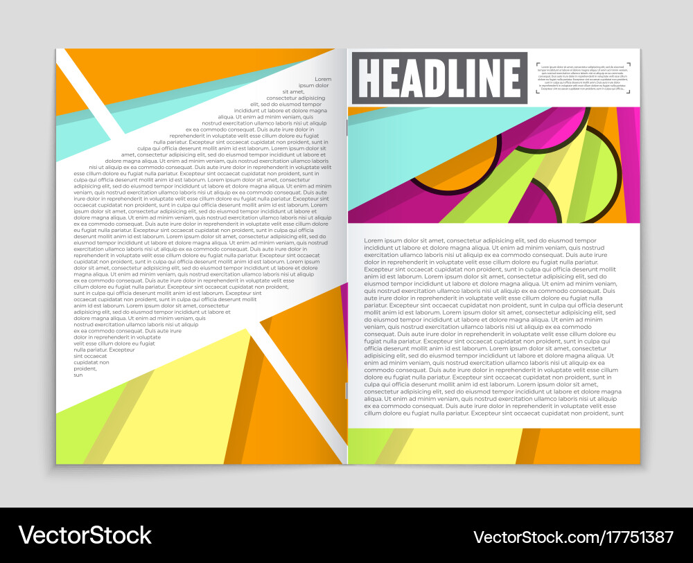 Abstract layout background set for art vector image
