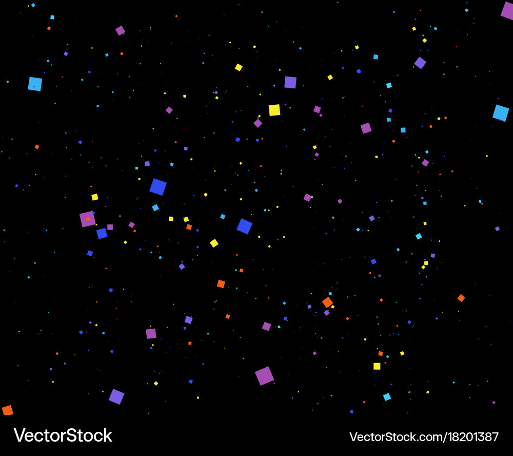 Abstract squares background random size vector image