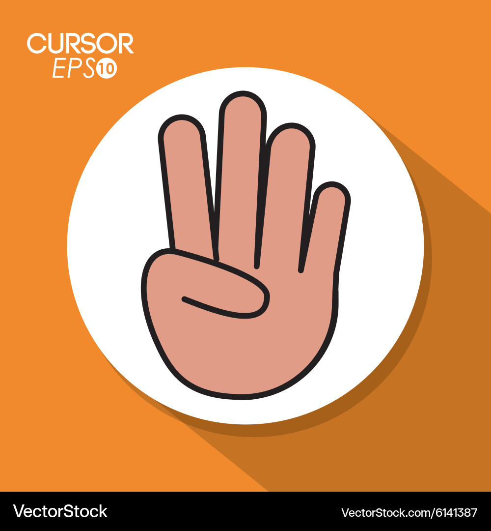 Cursor design vector image