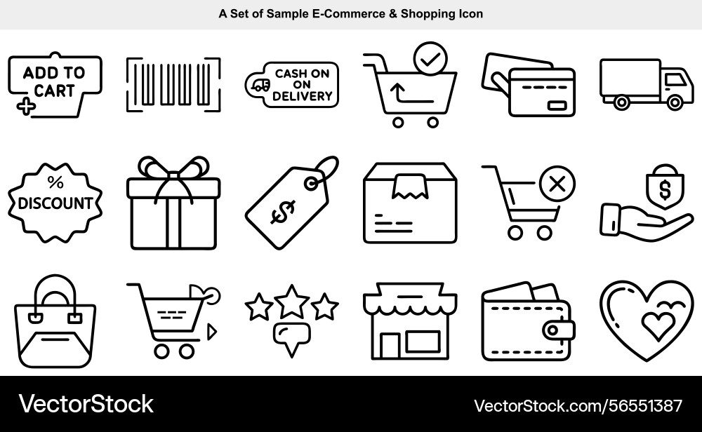 Essential elements of online shopping system Vector Image