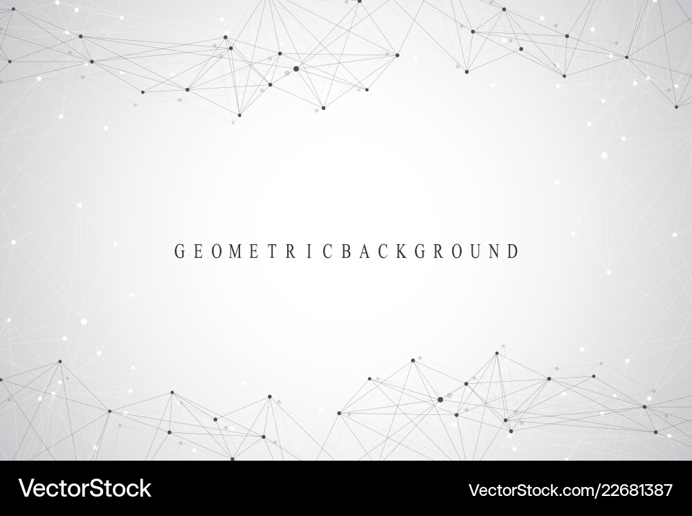 Geometric abstract background with connected line Geometric abstract background with connected line vector image