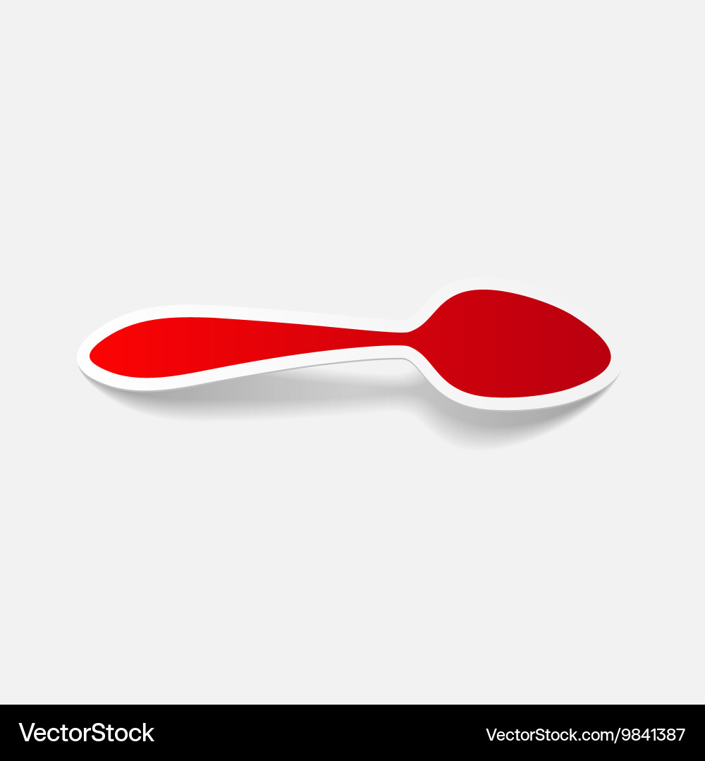 Realistic design element spoon Vector Image