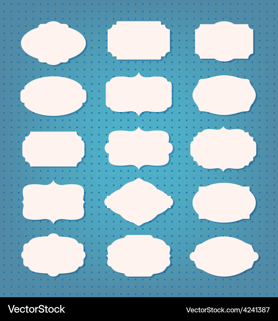 Retro Label and Frame Collection vector image