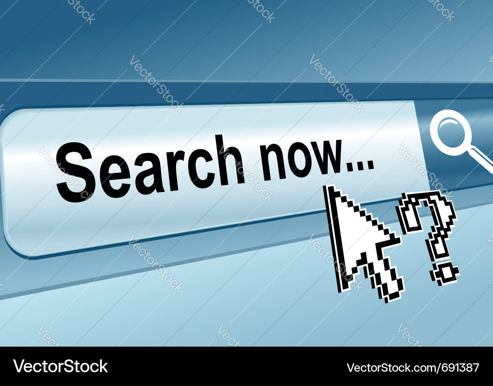 Web page search Vector Image