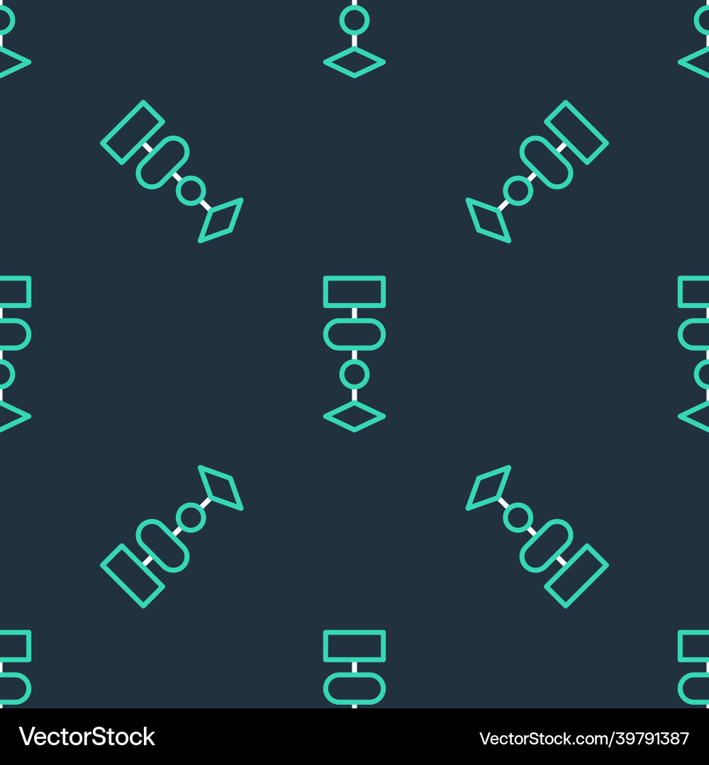 Zeilenalgorithmus Icon isoliert nahtloses Muster Zeilenalgorithmus Icon isoliert nahtloses Muster vektorbild