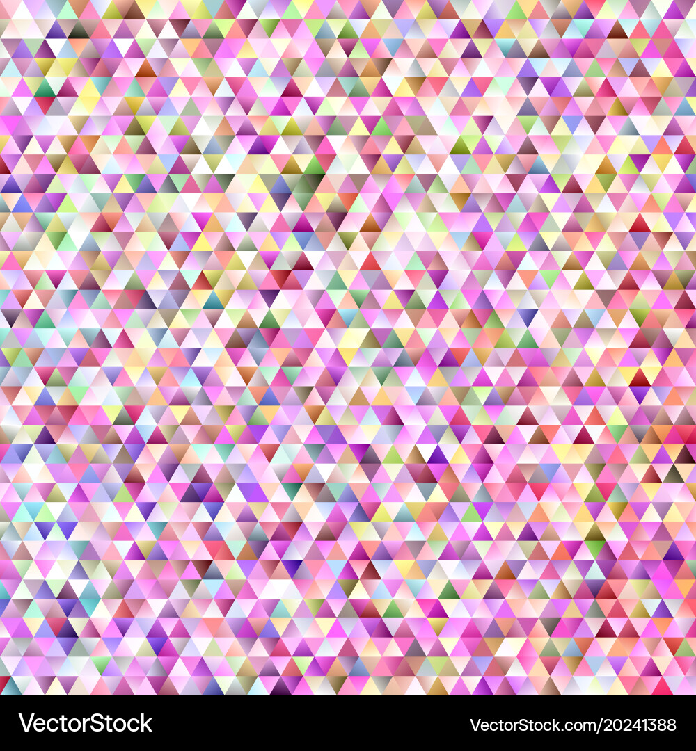 Abstract regular triangle tile mosaic background vector image