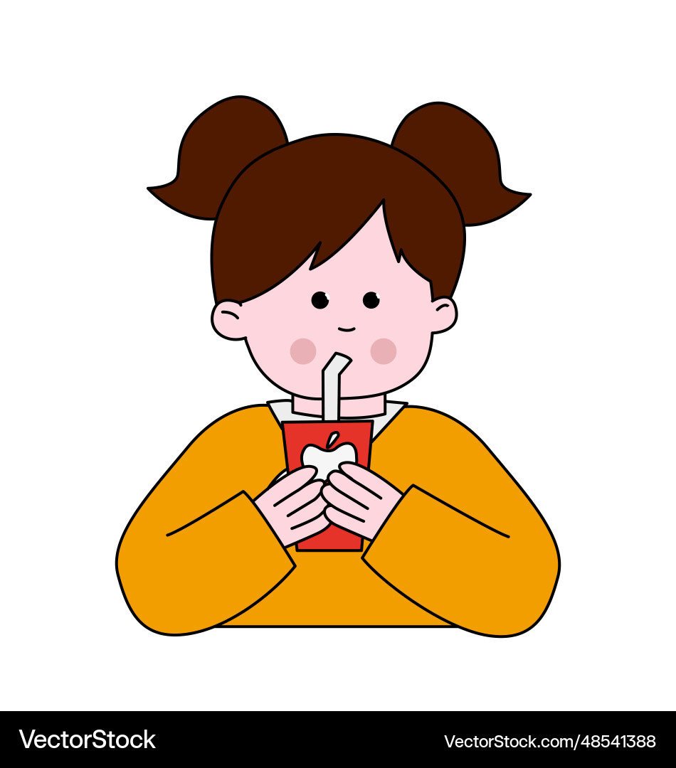 Back to school girl simple concept Back to school girl simple concept vector image