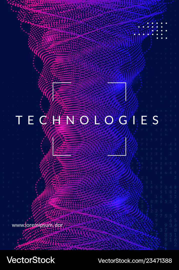 Big data background technology for visualization Big data background technology for visualization vector image
