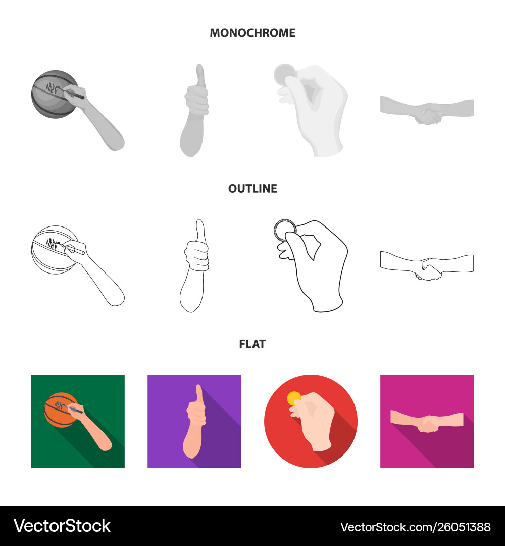 Design animated and thumb icon Vector Image
