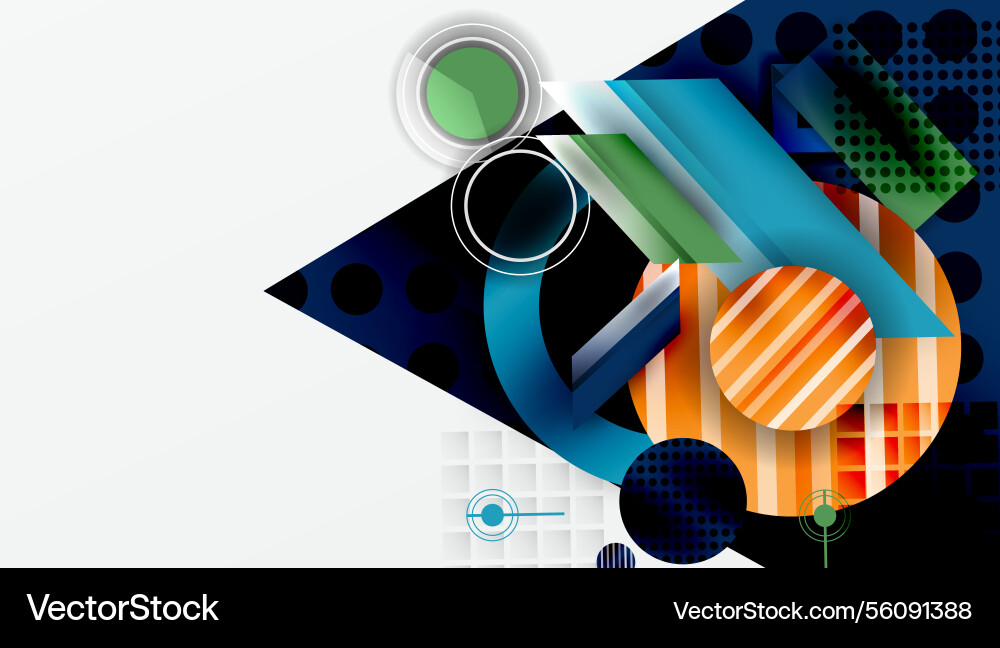 Dynamic complex geometric abstract background Dynamic complex geometric abstract background vector image