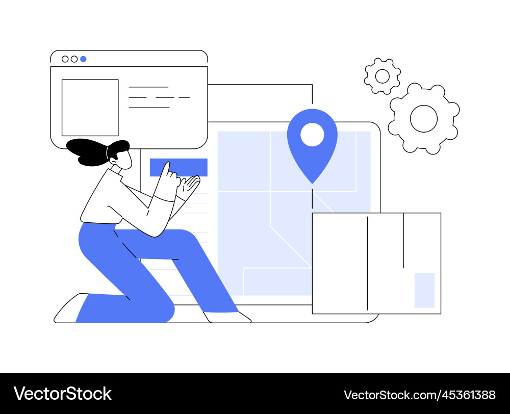 Handling and order processing abstract concept Handling and order processing abstract concept Vector Image