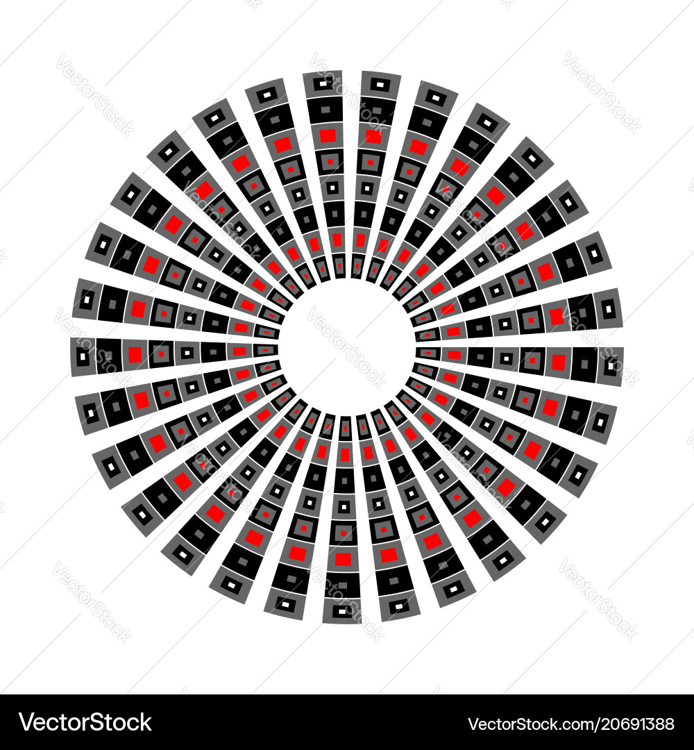 Rotational Circle Pattern vector image