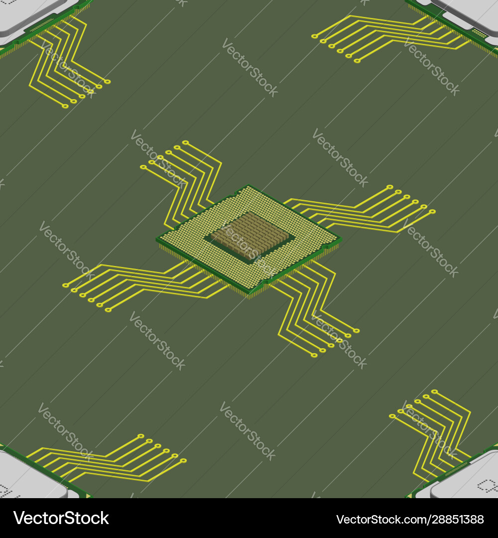 Seamless pattern without a mask 3d computer vector image