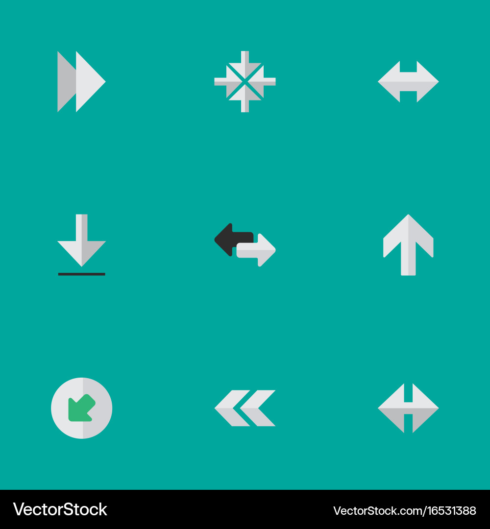 Set of simple cursor icons Vector Image