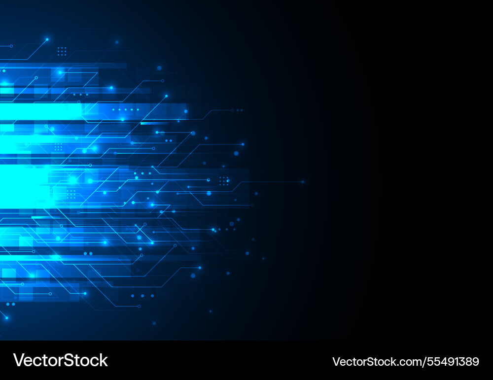 Abstract background with technology circuit board Vector Image